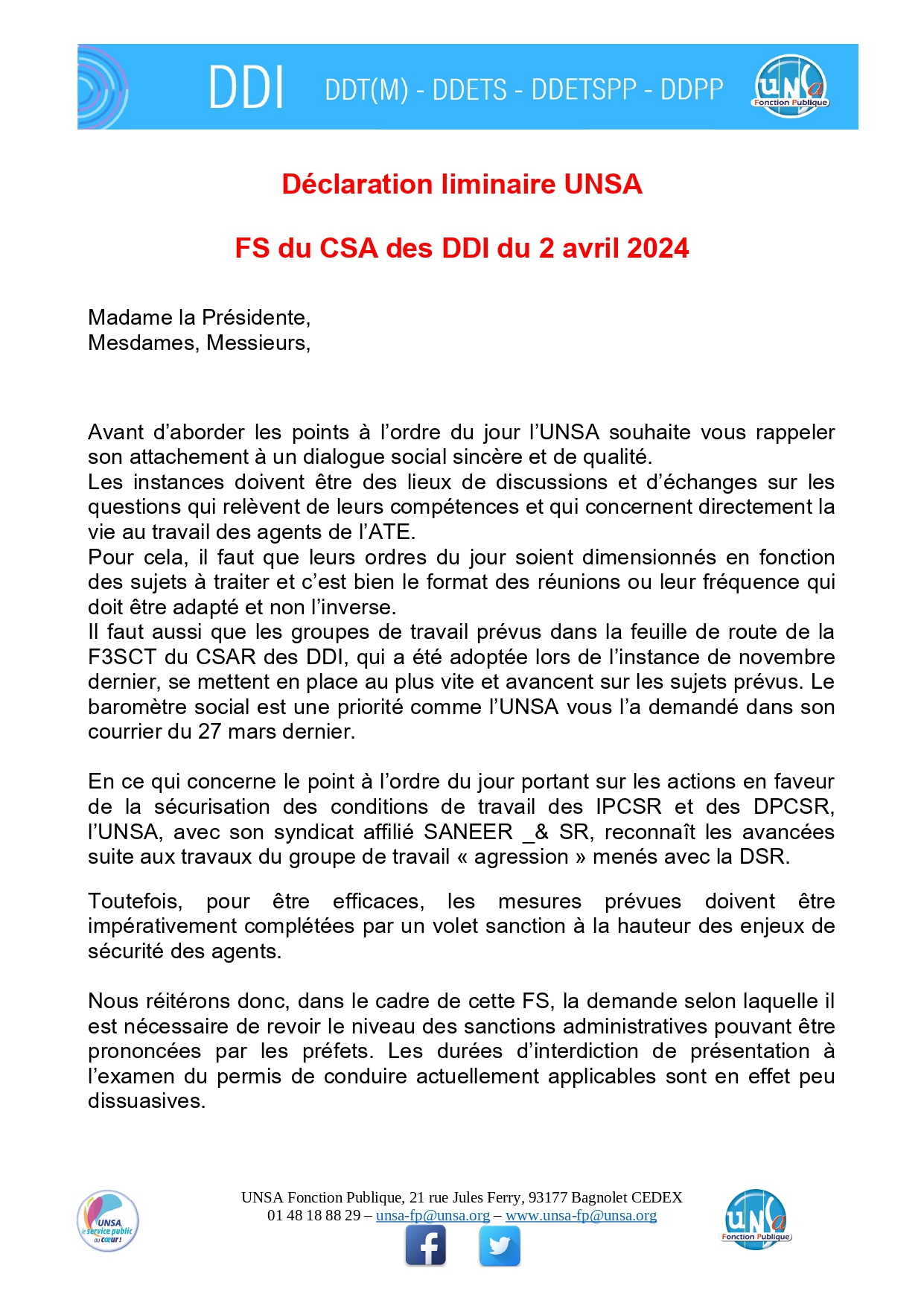 UNSA Déclaration liminaire F3SCT DDI 02.04.24 page 0001