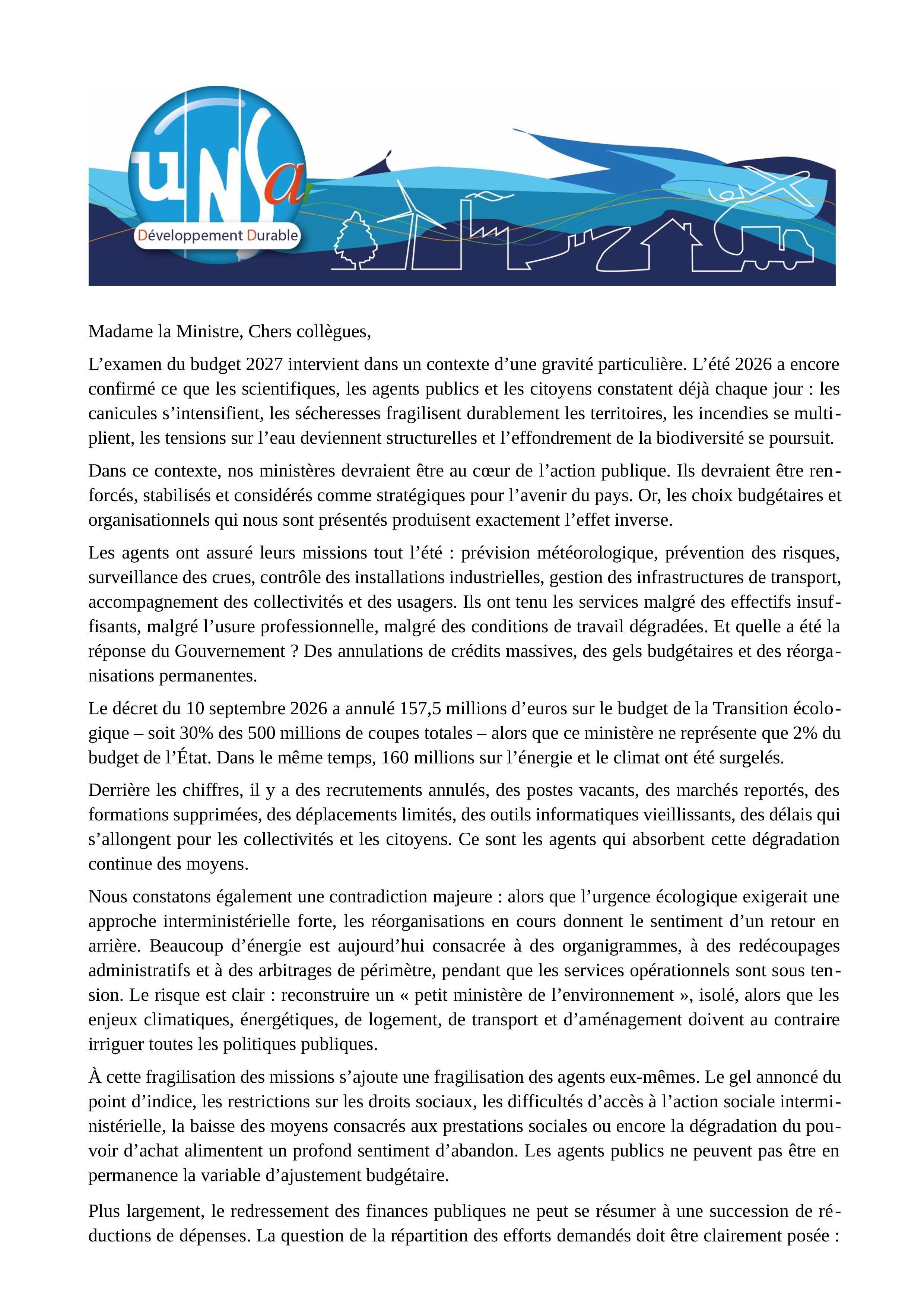DL CSAM Budget 1er octobre 2026 P1