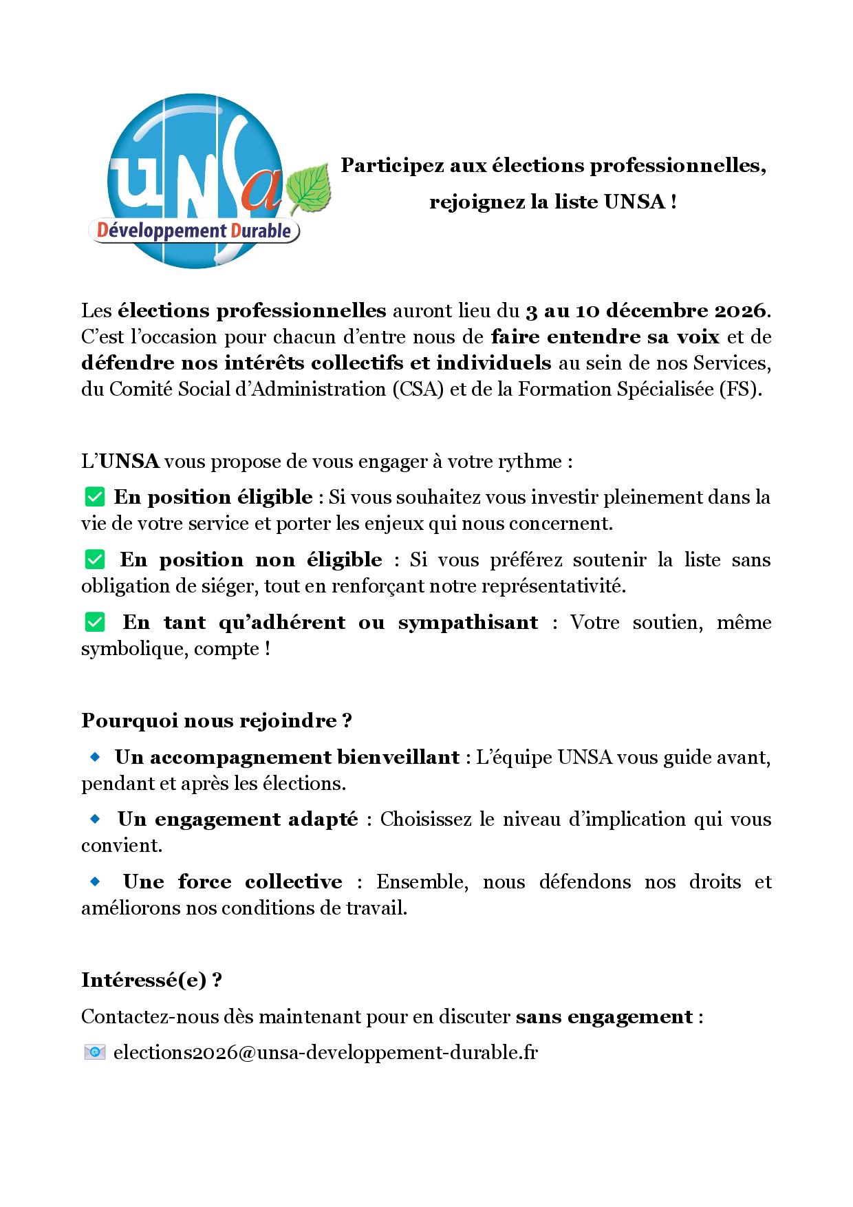 Tract Appel candidature